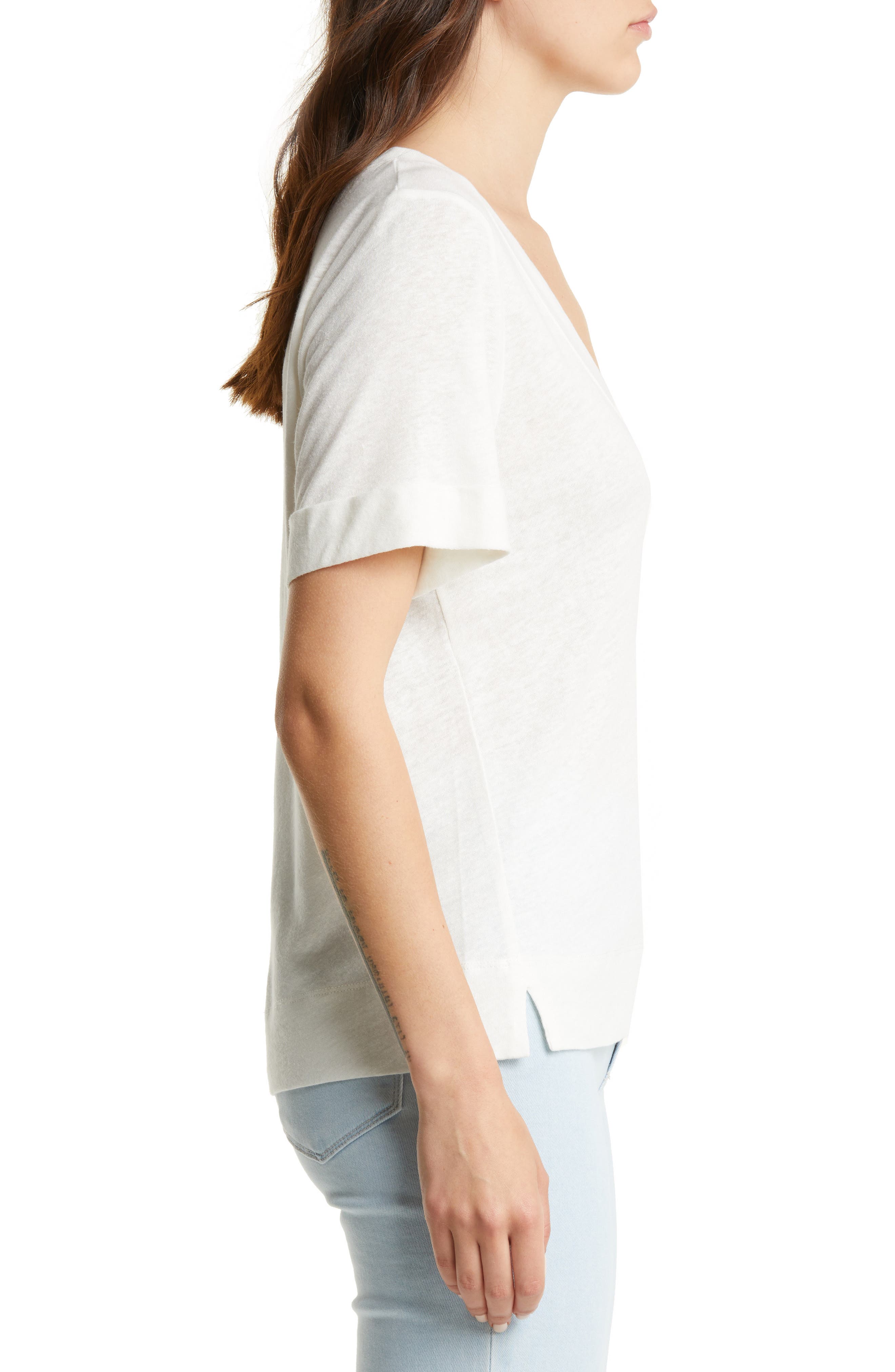 Splendid Women's Angelina Linen Blend T-Shirt (Women) | Nordstrom