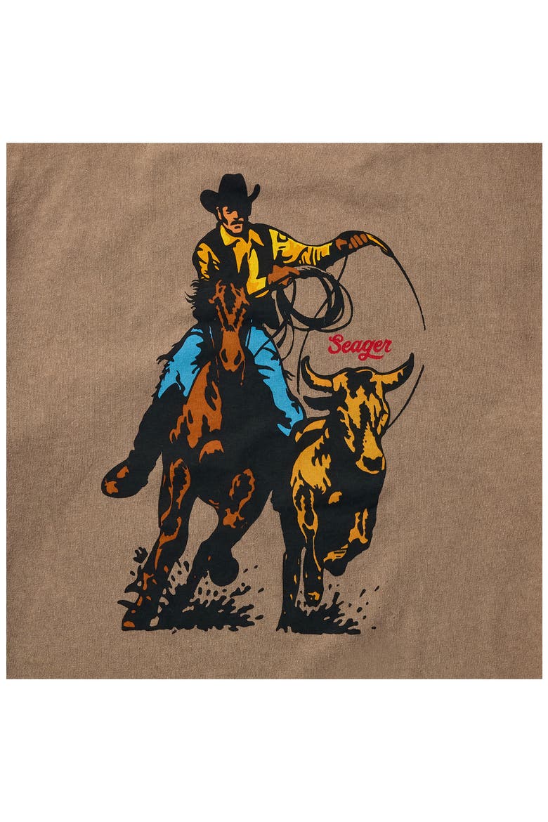 Premium Rodeo Series Cotton Graphic T-Shirt, Alternate, color, PIGMENT BROWN