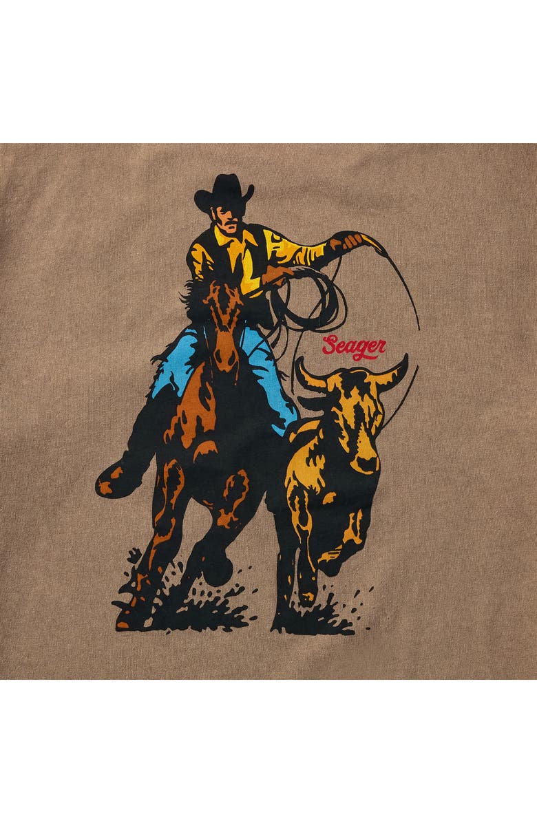 Seager Co Premium Rodeo Series Cotton Graphic T-Shirt, Alternate, color, Pigment Brown