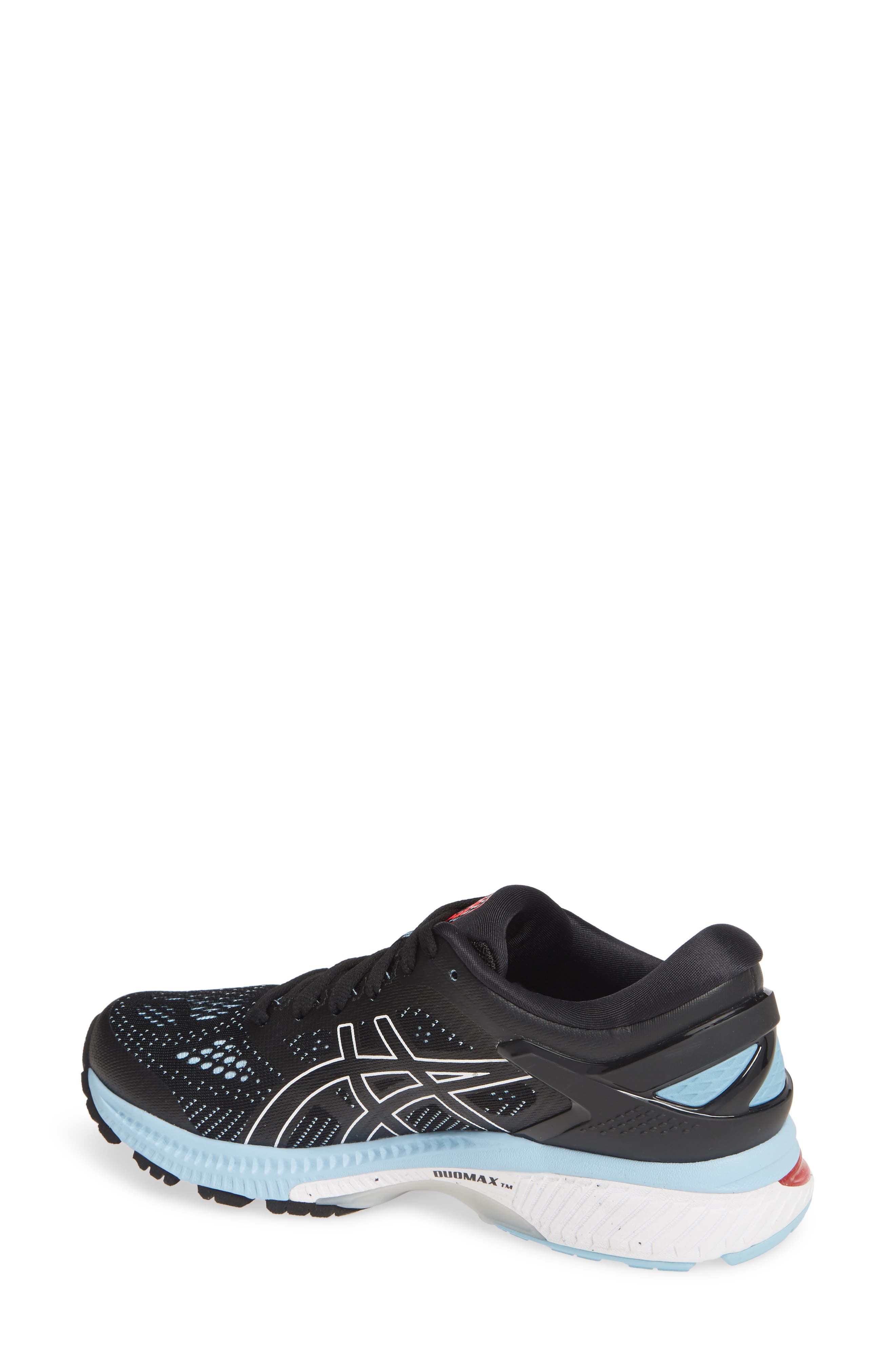 GEL-KAYANO® 26 Water Repellent Running Shoe, Alternate, color, BLACK/ HERITAGE BLUE