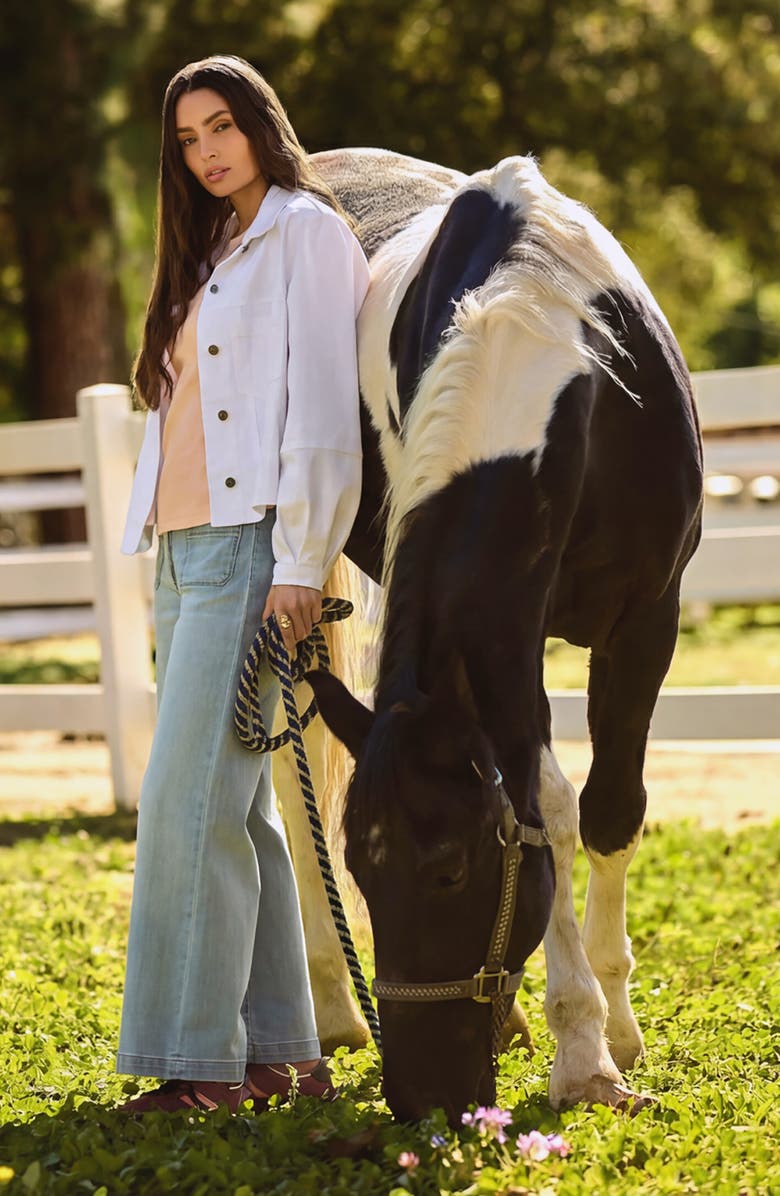 KUT from the Kloth Meg Patch Pocket High Waist Wide Leg Jeans, Alternate, color, Fortitude