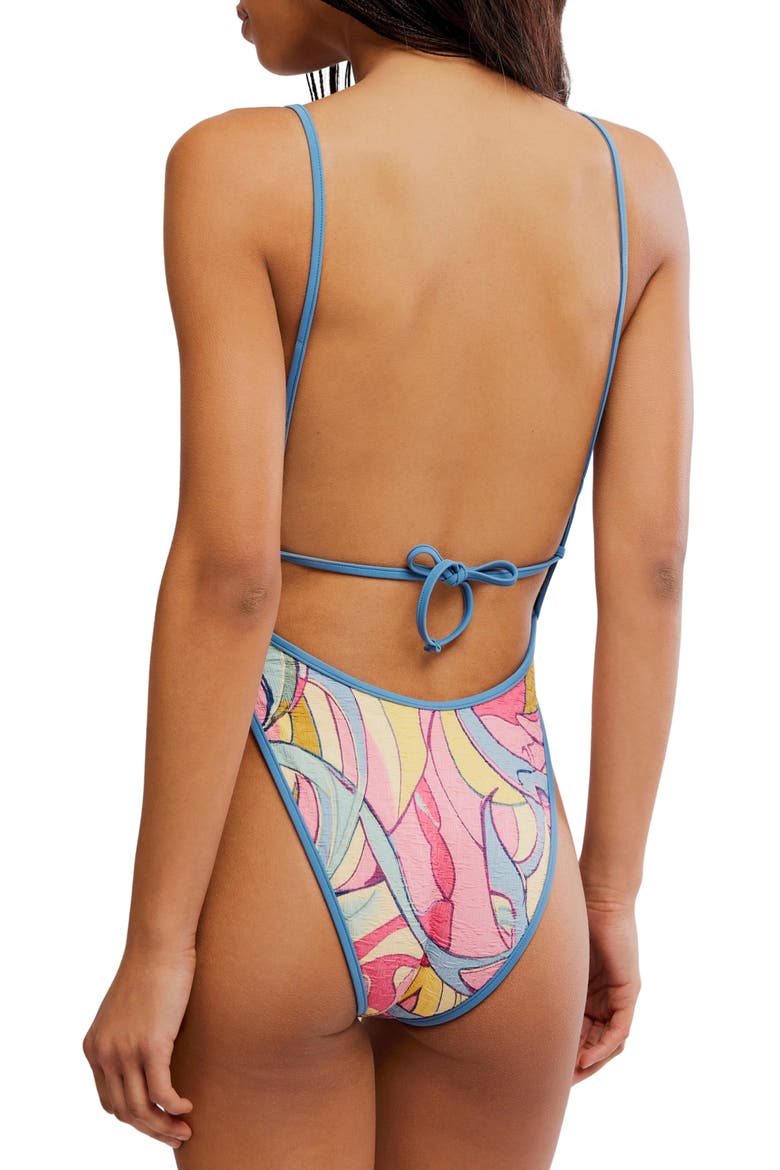 Amber Printed One-Piece Swimsuit, Alternate, color, OASIS PRINT