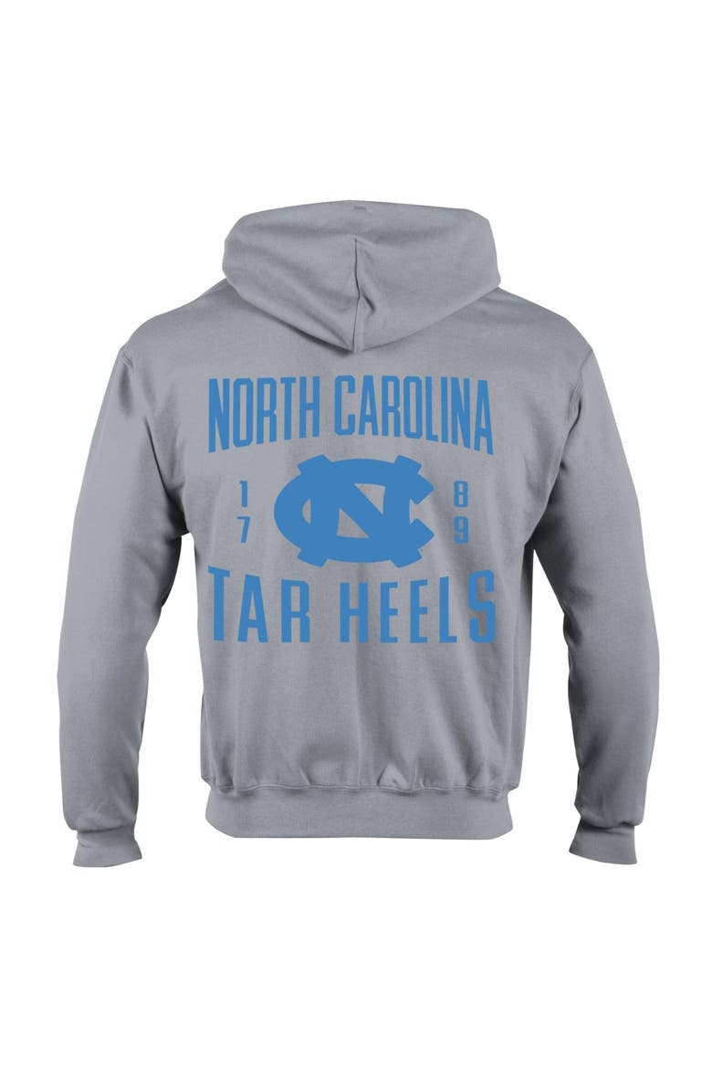 Men's Champion  Heather Gray North Carolina Tar Heels Varsity Powerblend Full-Zip Fleece Hoodie, Alternate, color, Heather Gray