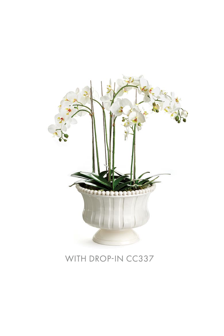 Coletta Decorative Footed Bowl, Alternate, color, White