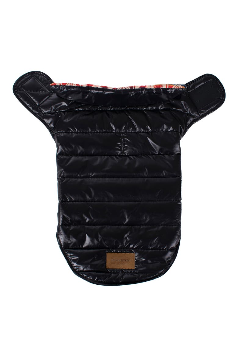 Puffer Dog Coat, Alternate, color, CENTURY HARDING - BLACK