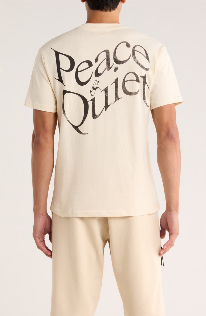 Museum of Peace 
Quiet Warped Graphic T-Shirt, Alternate, color, Bone