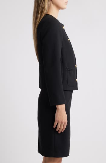 Anne Klein Five Button Collarless Blazer Nordstrom