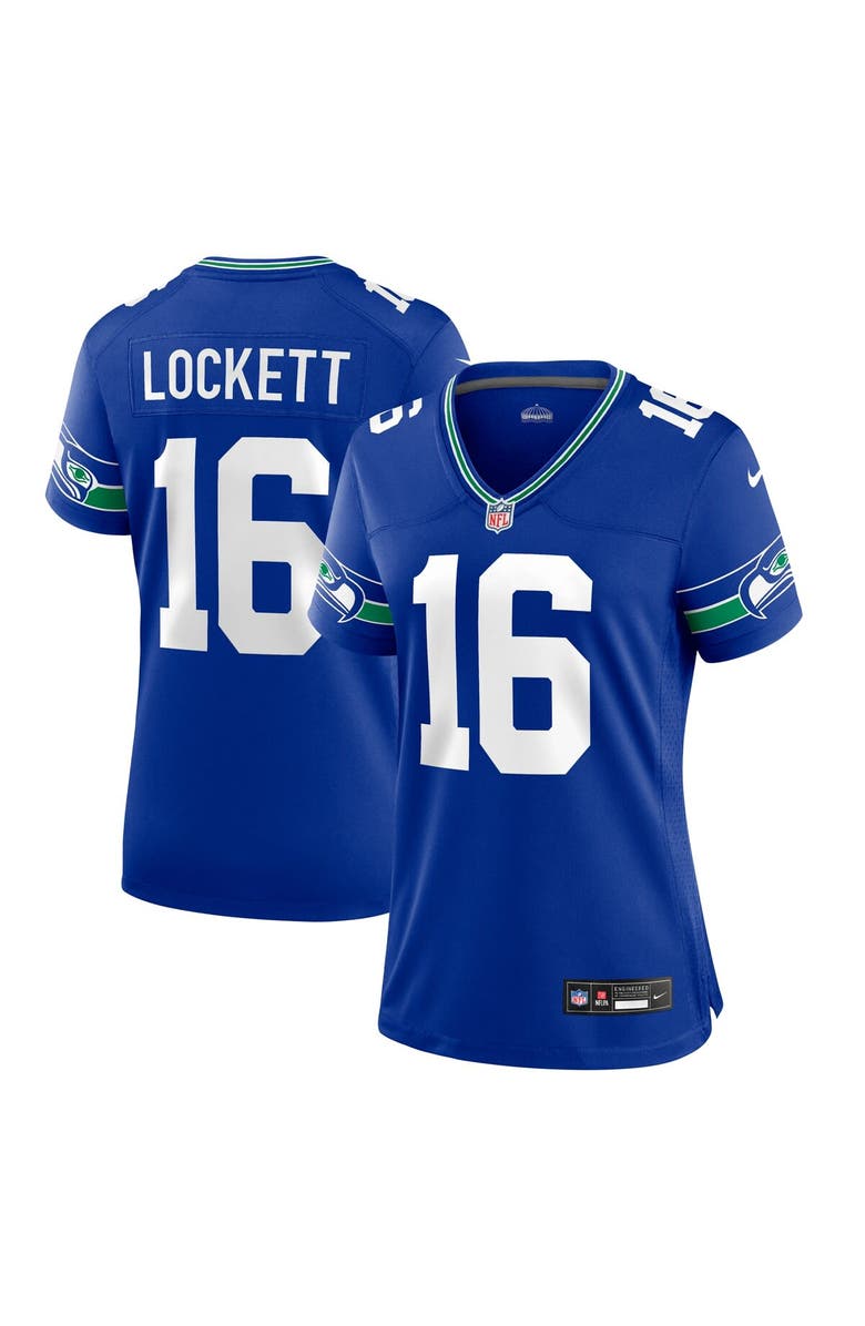 Nike Women's Nike Tyler Lockett Royal Seattle Seahawks Player Jersey, Main, color, 