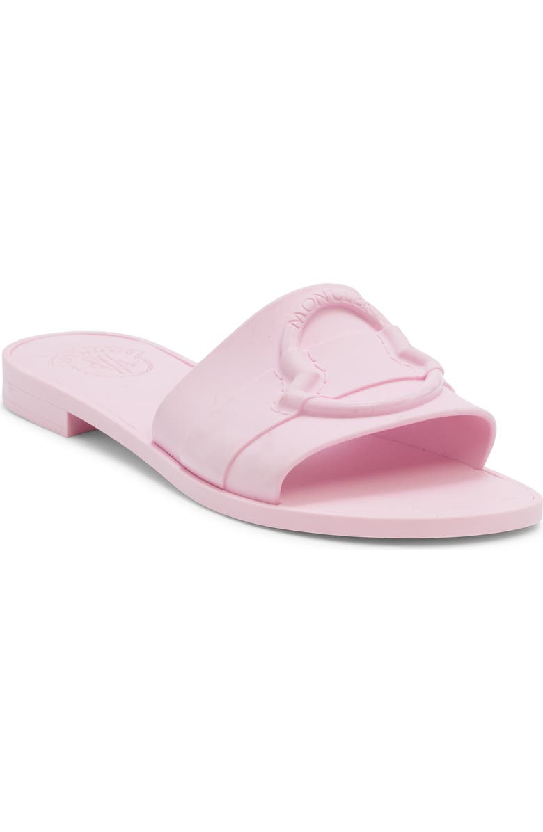 Moncler Bell Slide Sandal, Main, color, Light Pink