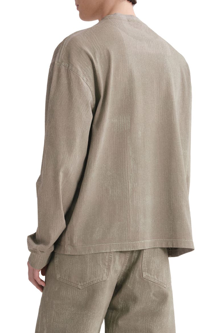 Asha Paint Print Long Sleeve T-Shirt, Alternate, color, DELTA MID GREY