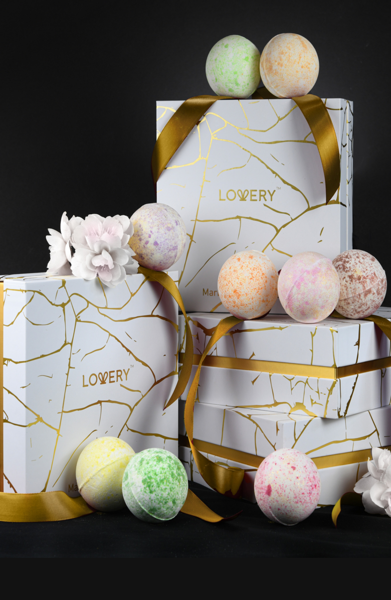 Lovery Marble Bath Bombs 9-Piece Set, Alternate, color, 