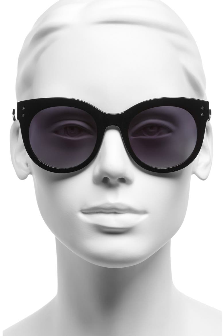'1078' 53mm Sunglasses, Alternate, color, BLACK PALLADIUM/ GREY GRADIENT