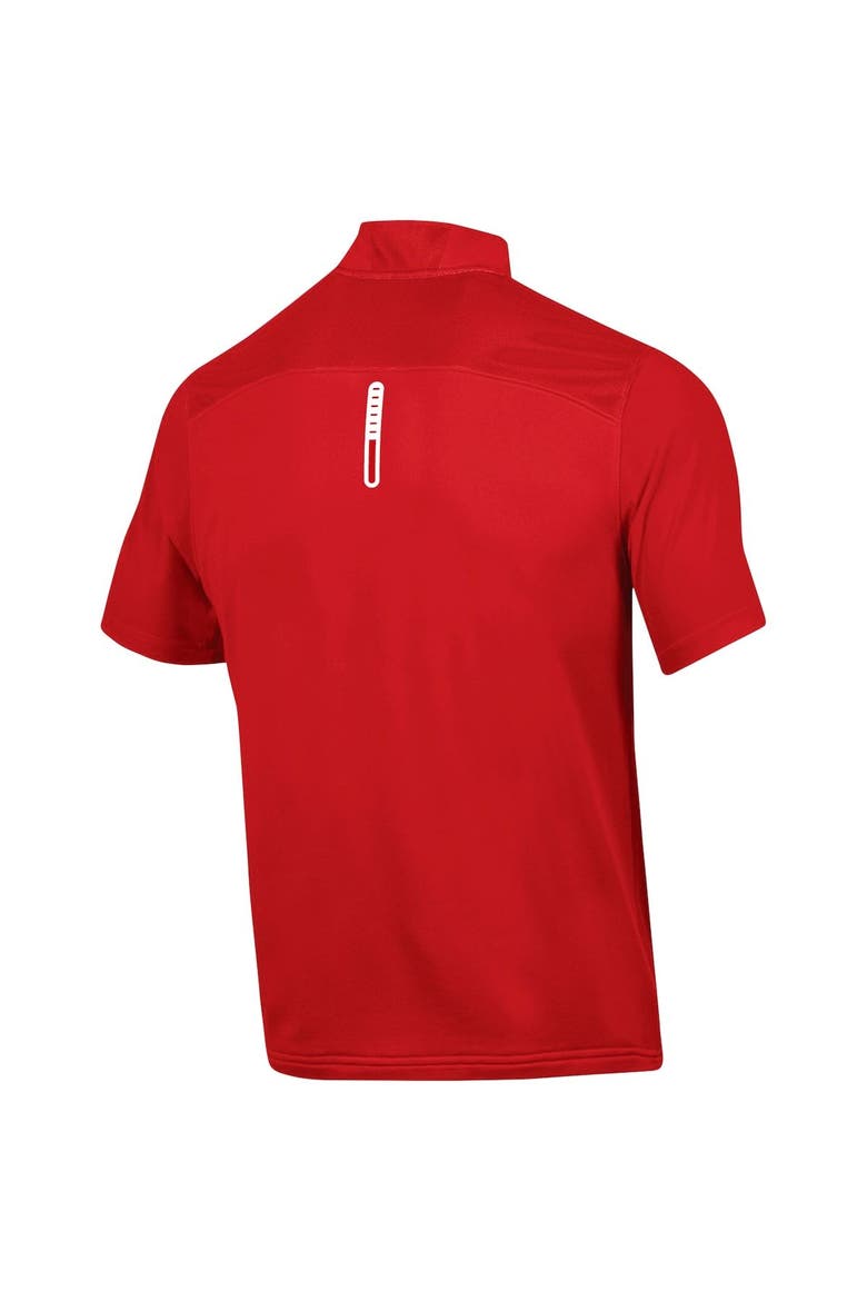 Men's Under Armour Red Wisconsin Badgers Motivate Half-Zip Jacket, Alternate, color, Red