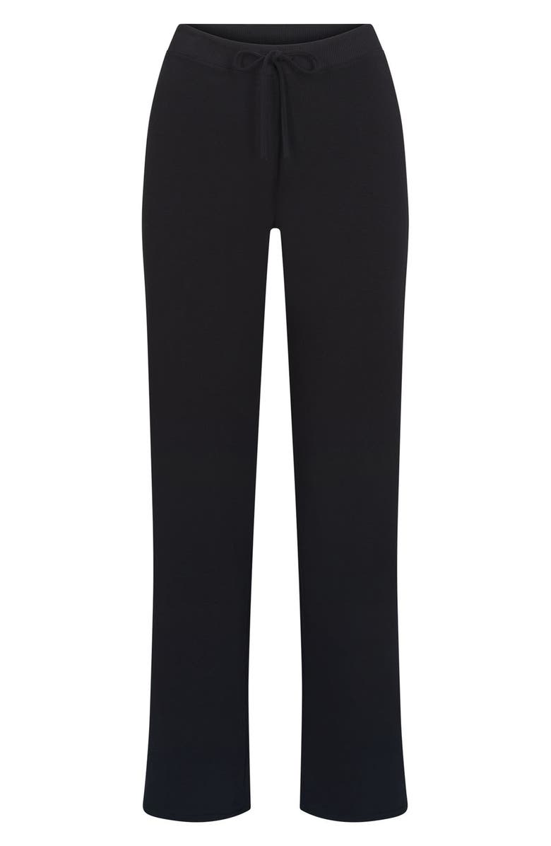 SKIMS Stretch Cotton Sleep Pants, Alternate, color, Soot