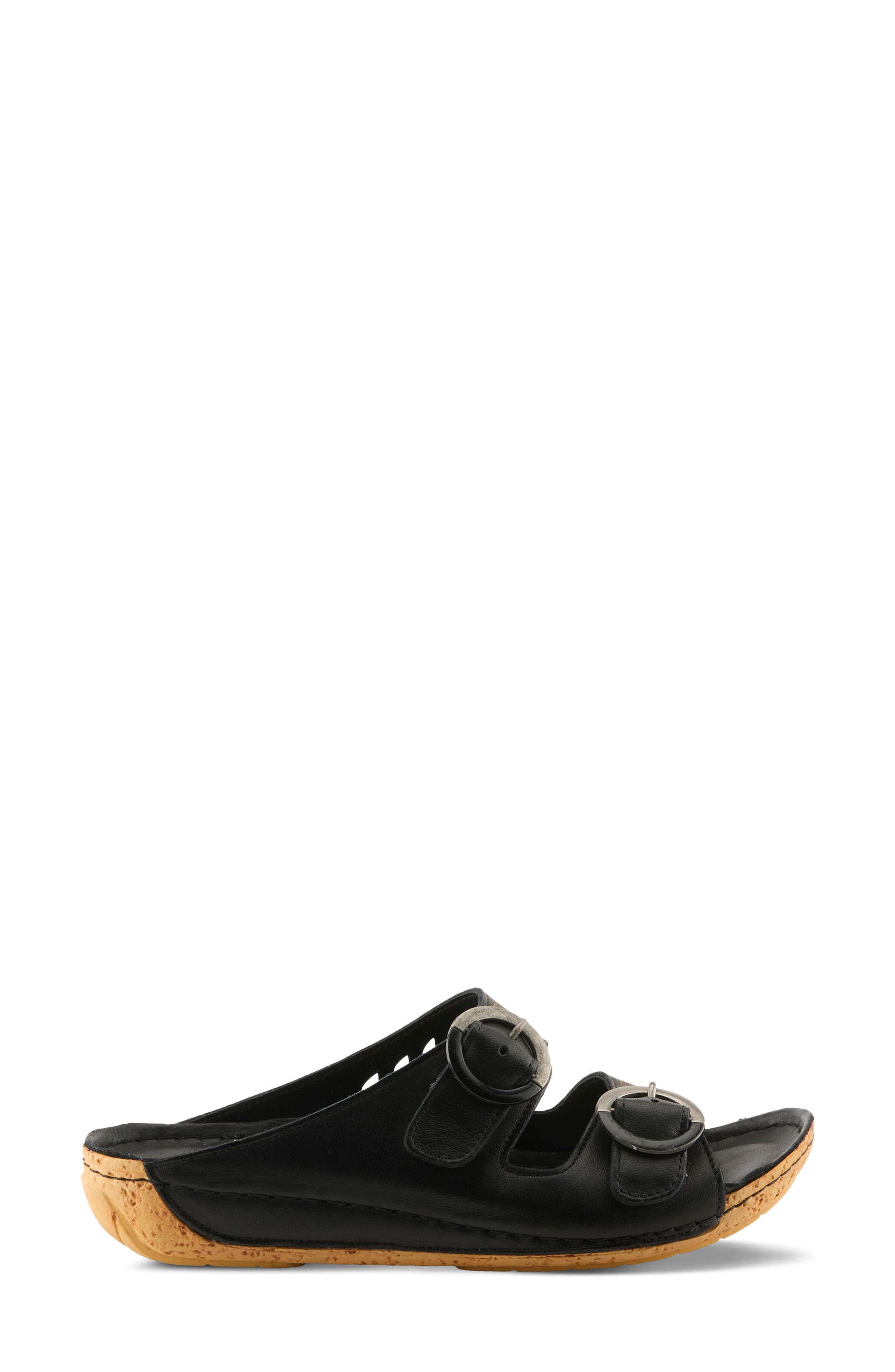 Spring Step Gelatia Two-Strap Sandal, Alternate, color, Black