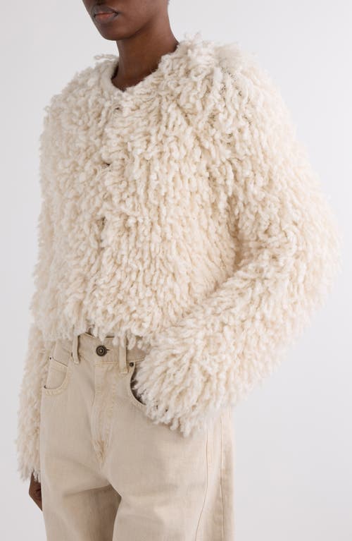 Isabel Marant Fedra Chenille Jacket In White