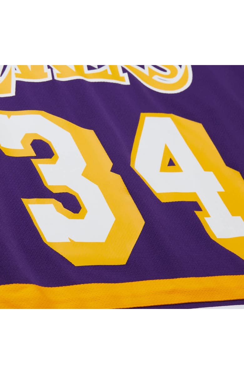 Mitchell & Ness Unisex Mitchell & Ness Shaquille O'Neal Purple Los Angeles Lakers Maxxed Out Fashion Hockey Jersey, Alternate, color, Purple