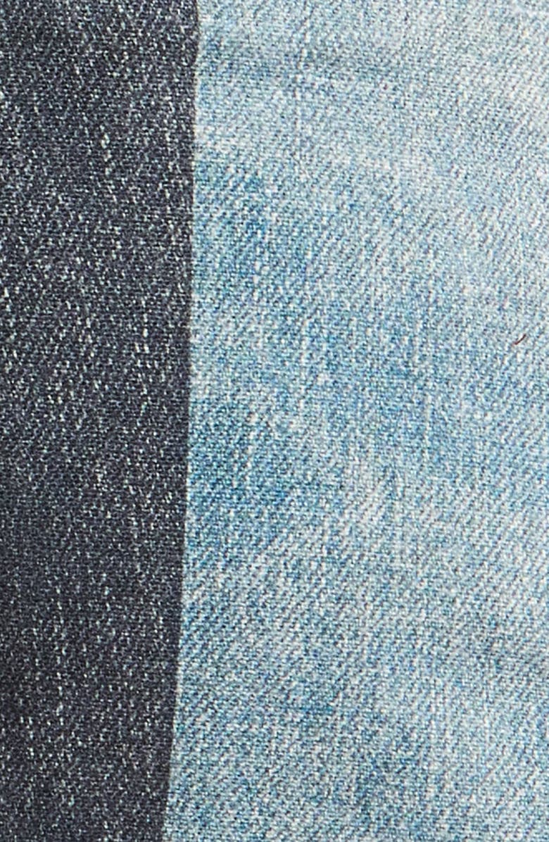 PURPLE BRAND Upside Down Skinny Jeans, Alternate, color, Dark Blue