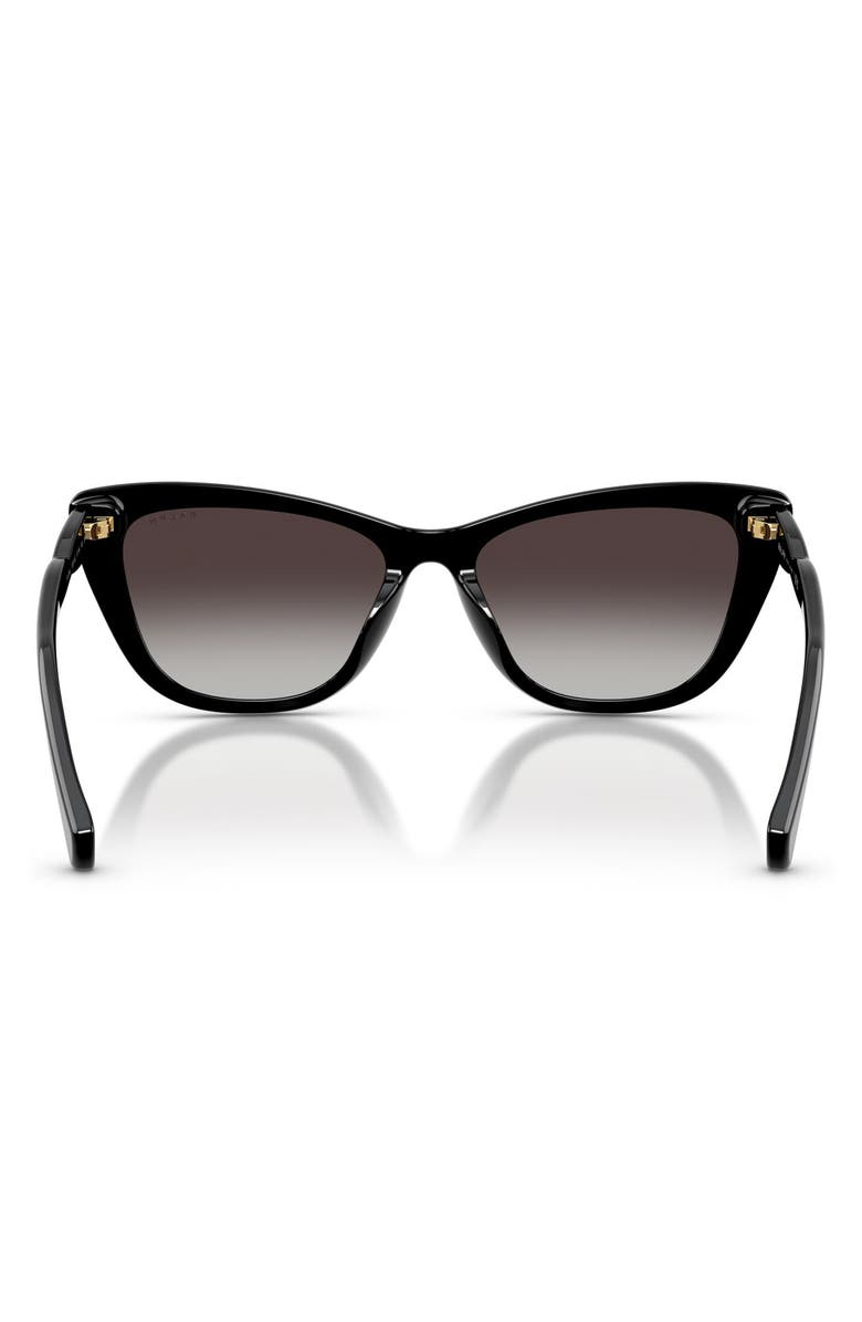 Ralph Lauren 57mm Cat Eye Sunglasses, Alternate, color, Shiny Black / Grey Gradient