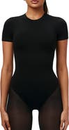 Naked Wardrobe Smooth Crewneck Bodysuit