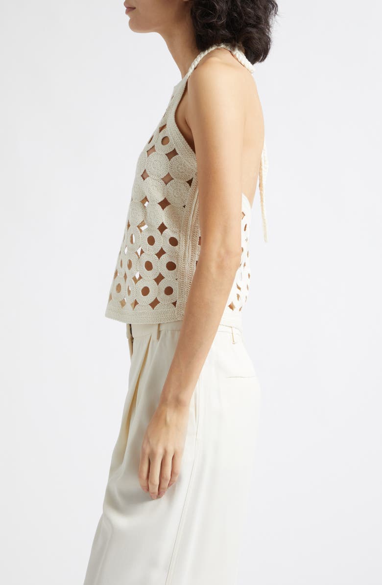 Reiss Celia Cutout Tank, Alternate, color, White