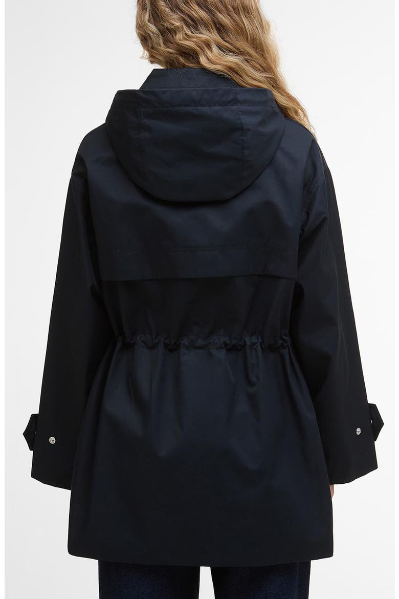 Fallyn Showerproof Rain Jacket, Alternate, color, DARK NAVY/ HESSIAN TARTAN