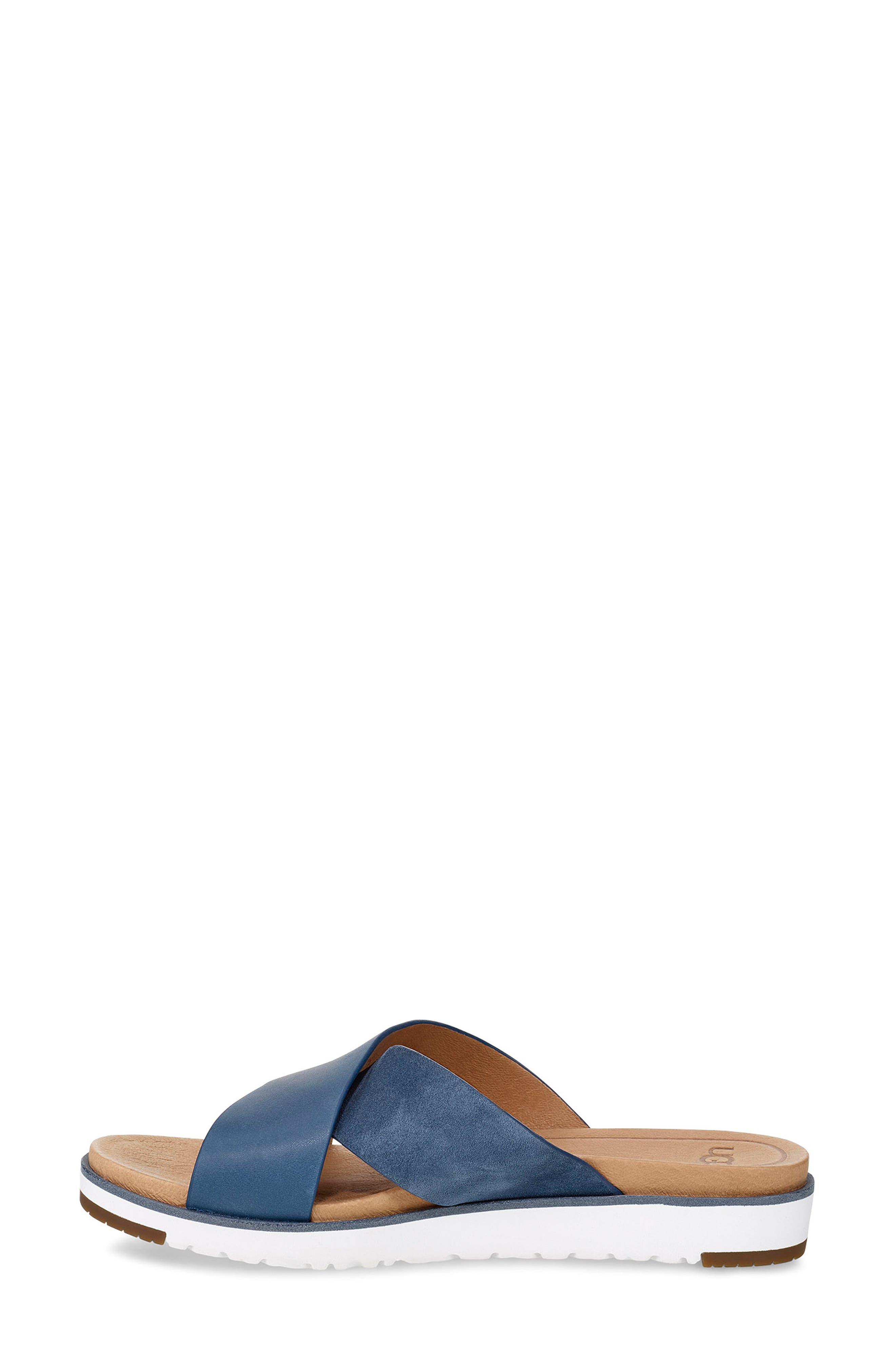 'Kari' Sandal, Alternate, color, DESERT BLUE LEATHER