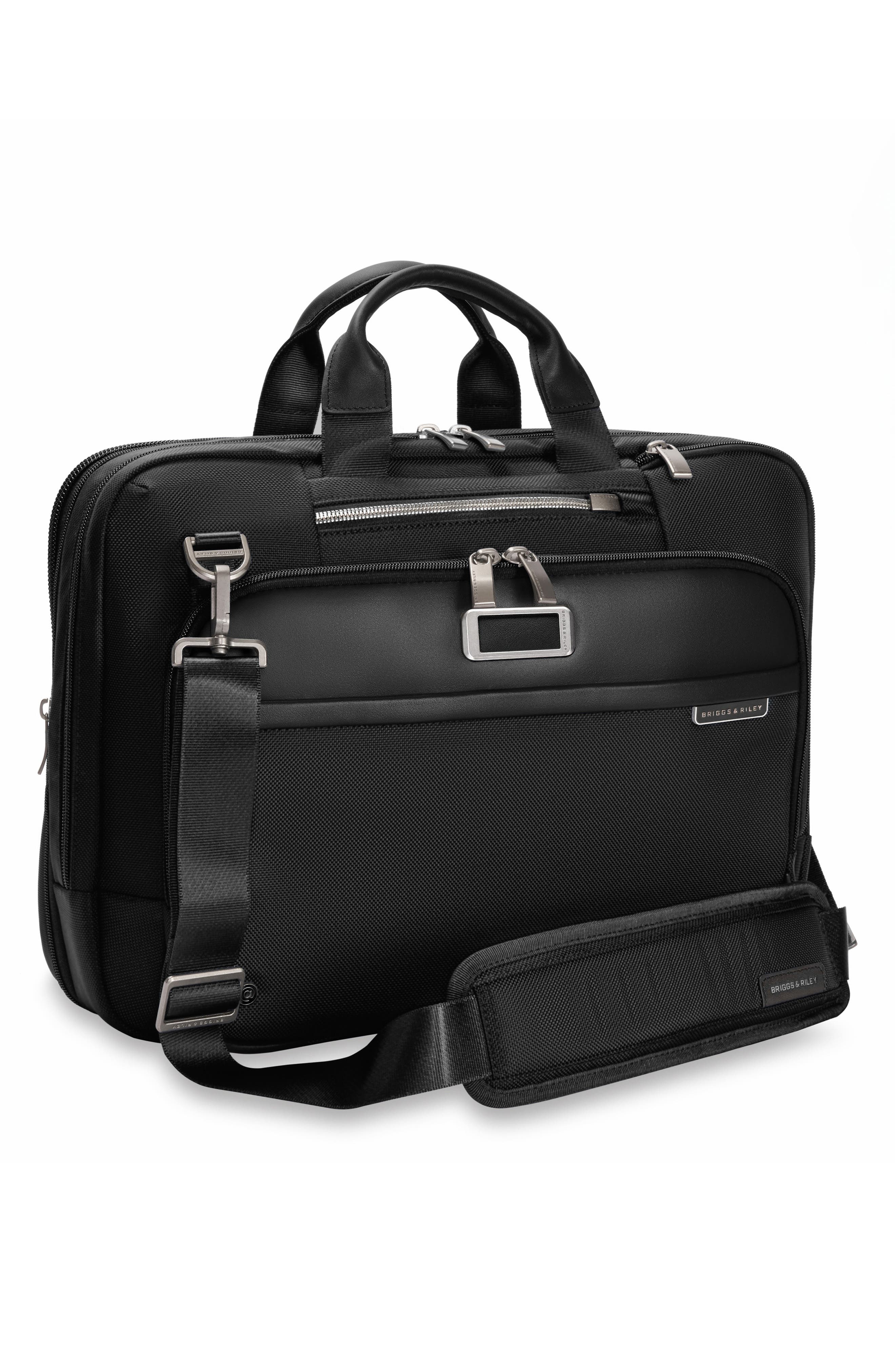 Briggs & Riley @Work Medium Expandable Briefcase, Alternate, color, Black