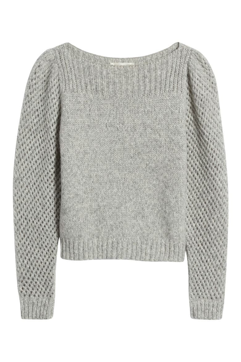 Rosie Pullover Sweater, Alternate, color, GREY