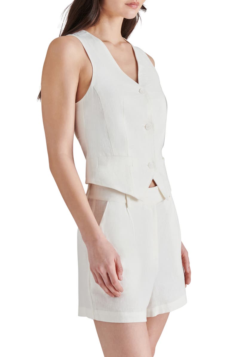 Steve Madden Selene Linen Blend Vest, Alternate, color, 
