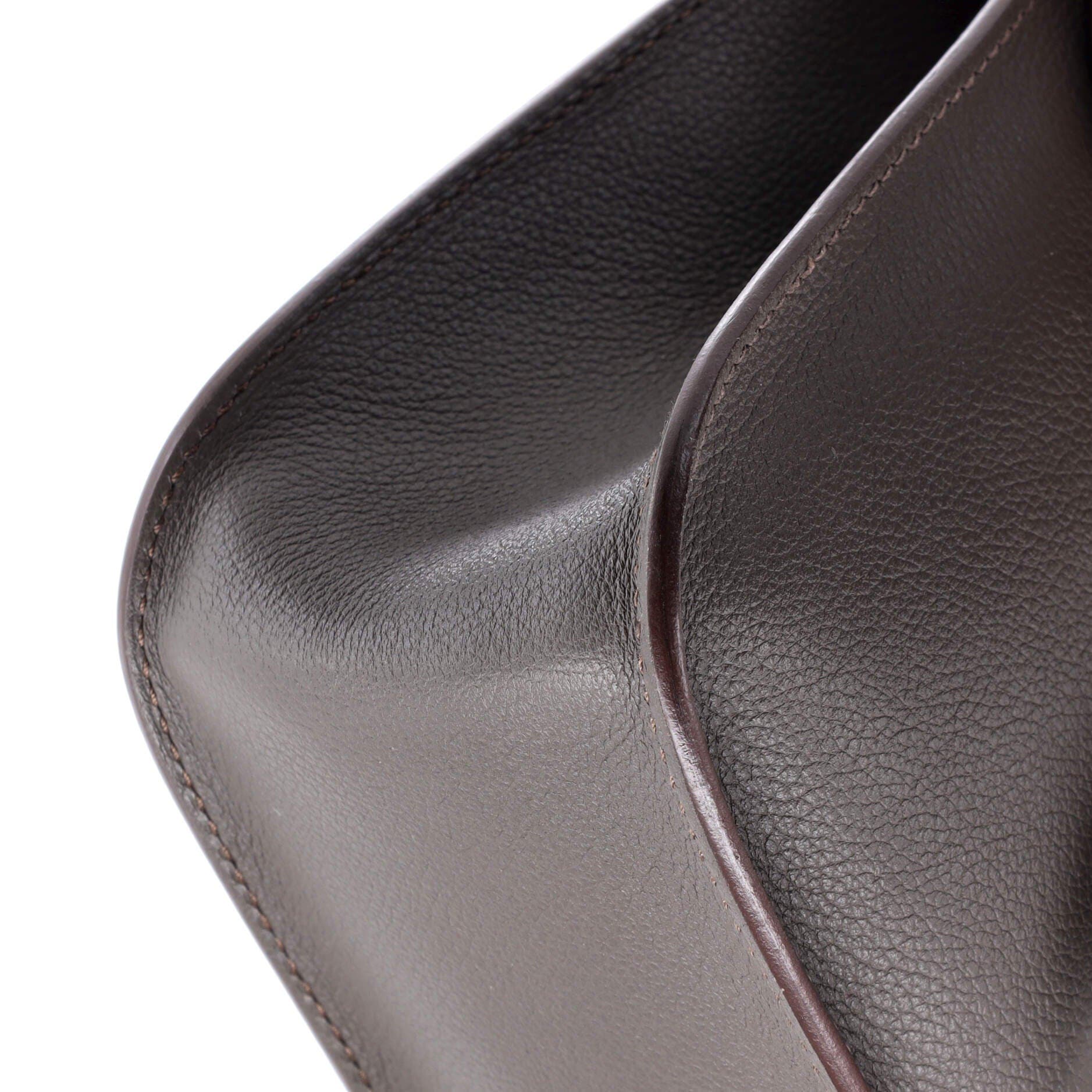 Pre-Owned Hermes Halzan Bag Evercolor 25, Alternate, color, Vert De Gris