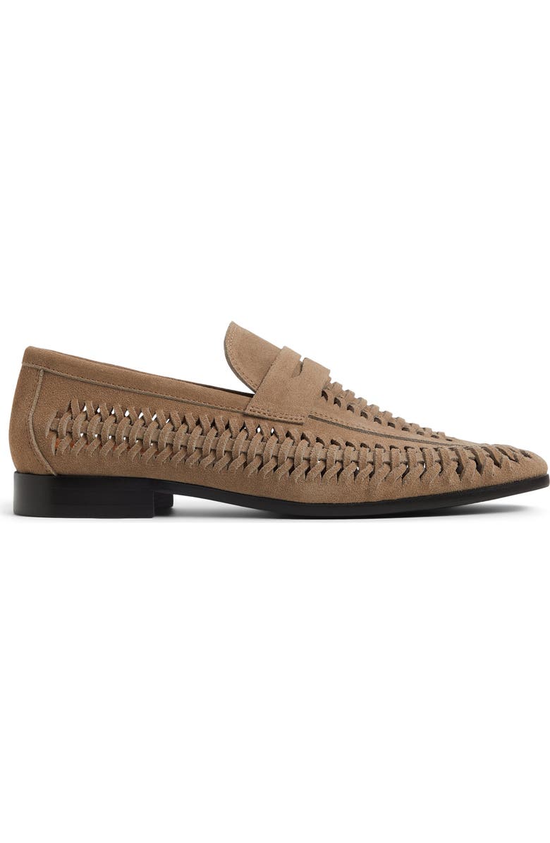 ALDO Danilo Woven Penny Loafer, Alternate, color, Taupe