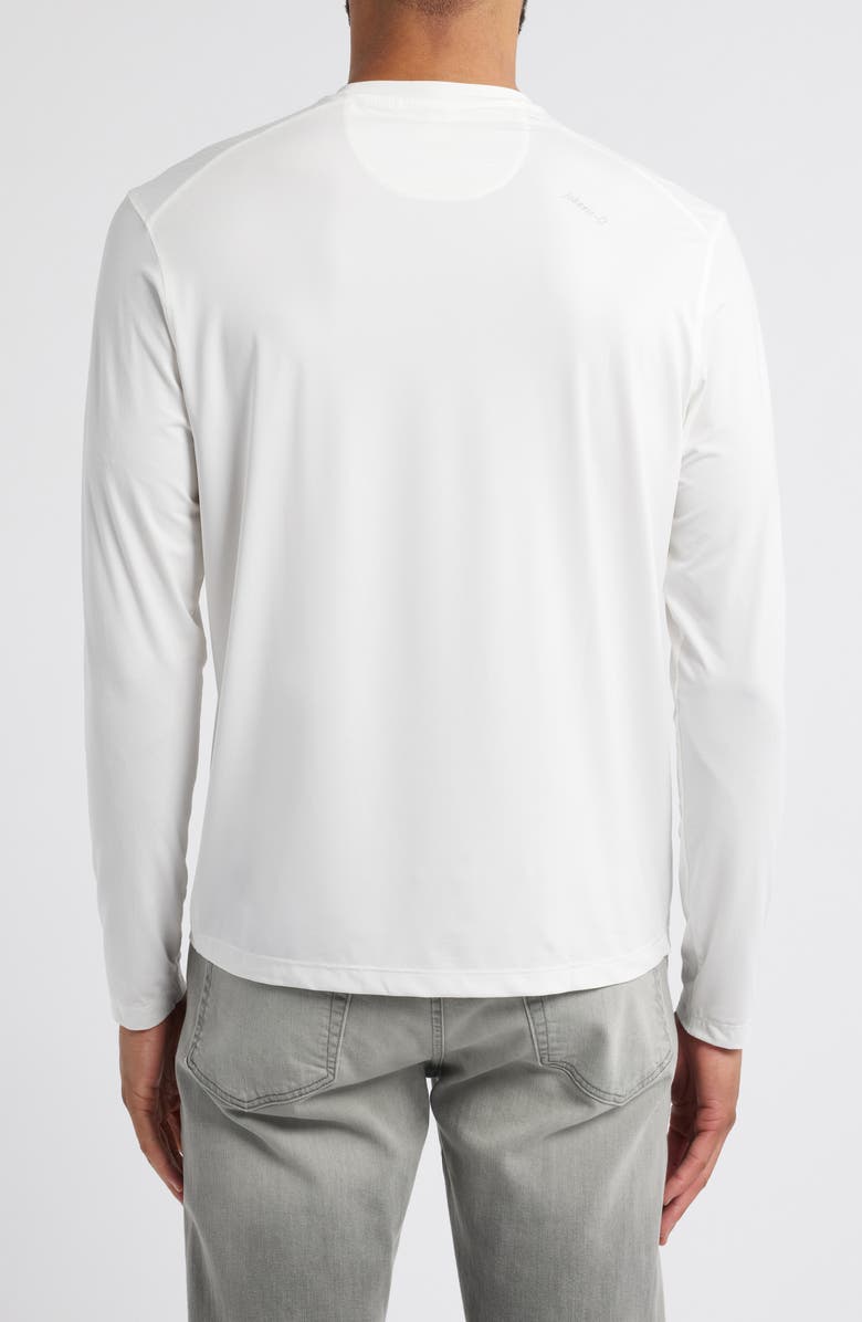 johnnie-O Basin Long Sleeve Performance T-Shirt, Alternate, color, White