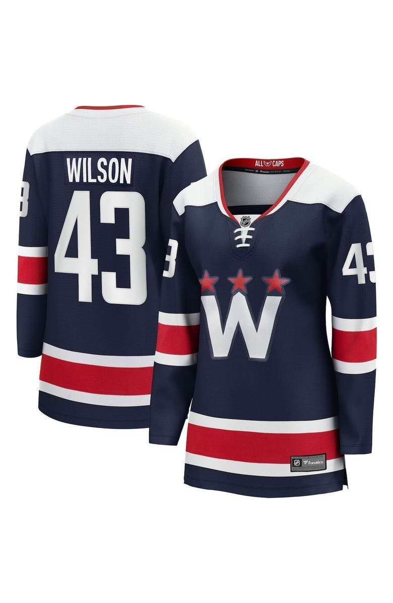 FANATICS Women's Fanatics Branded Tom Wilson Navy Washington Capitals Alternate Premier Breakaway Player Jersey, Alternate, color, 