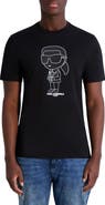 KARL LAGERFELD PARIS Rubberized Karl Cotton Graphic T-Shirt