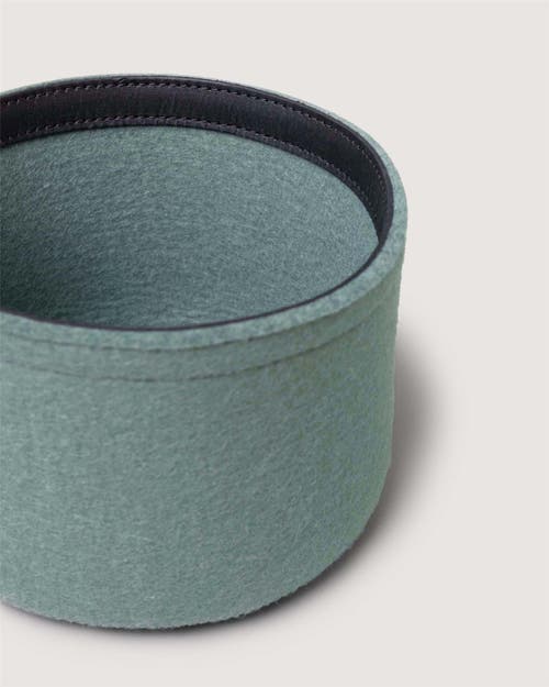 Graf & Lantz Graf Lantz Merino Wool Small Bin W/ Lid In Green