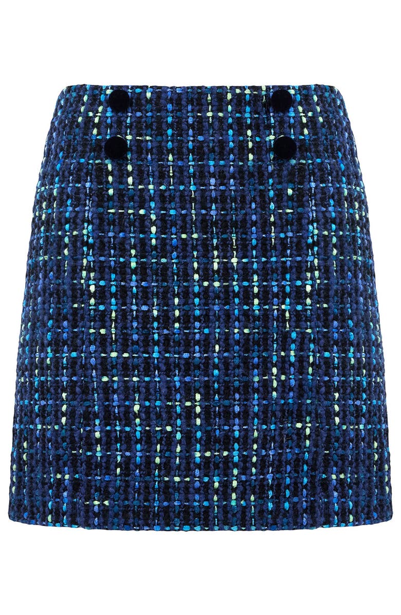 Joe Browns Tweed Pencil Skirt, Alternate, color, Navy Tweed