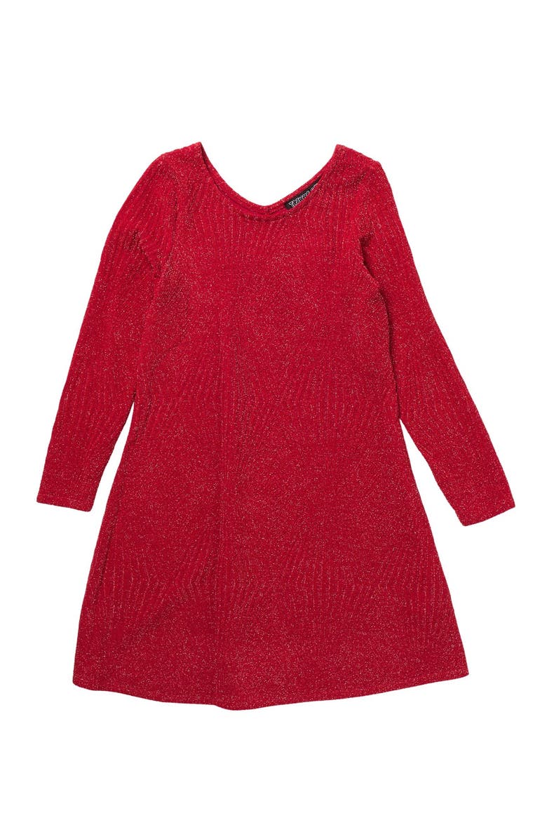 Trixxi Glitter Knit Dress, Main, color,