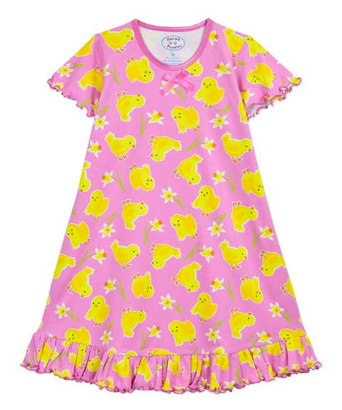 Short Sleeve Ruffle Nightgown (Toddler, Little Kid & Big Kid)