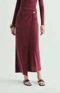 Scalpers Cupro Brooch Skirt