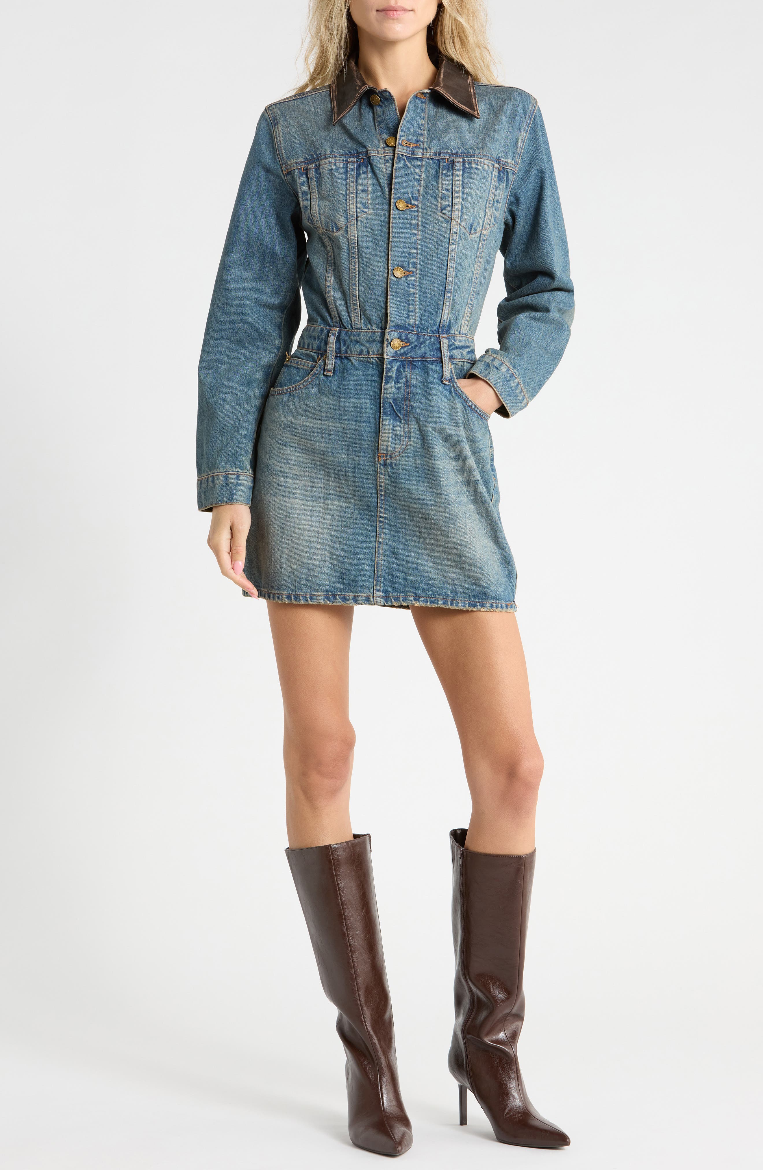 Maxella Denim Jacket Minidress
