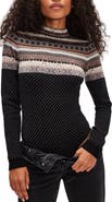 Free People Warmer Fair Isle Long Sleeve Bodysuit