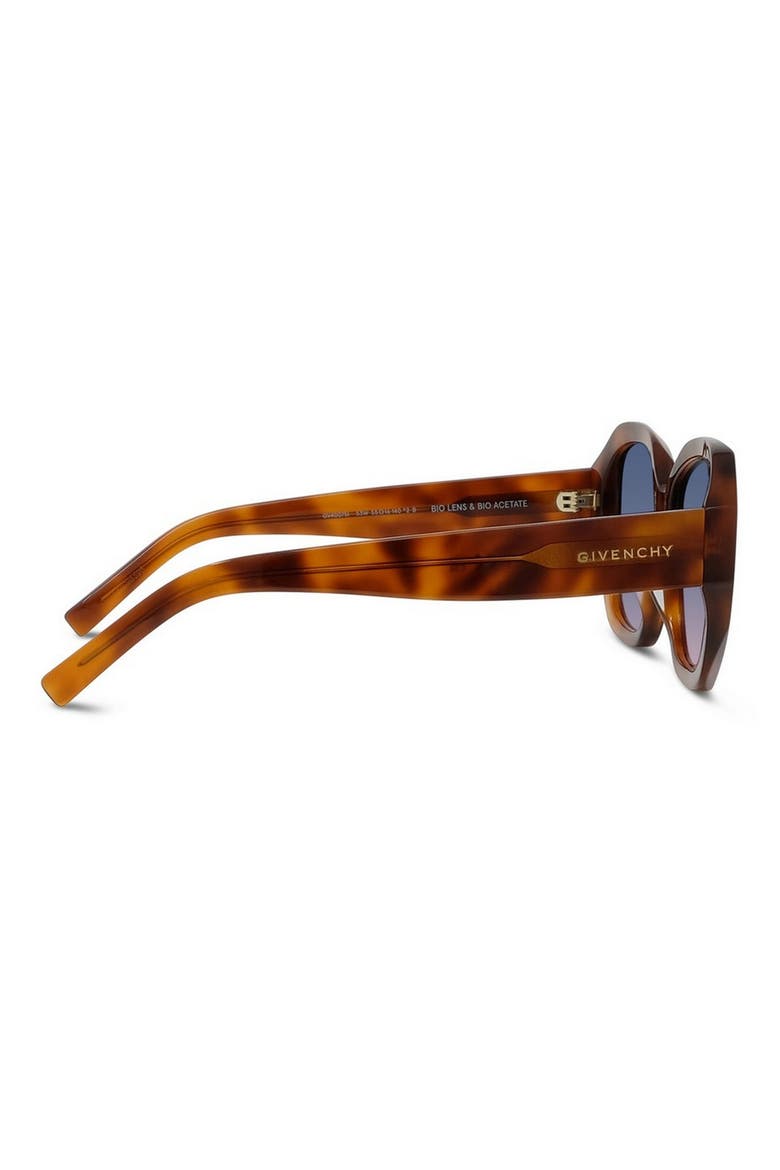 GV Day 55mm Round Sunglasses, Alternate, color, BLONDE HAVANA / GRADIENT BLUE