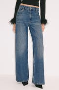 MANGO Allegra High Waist Wide Leg Jeans