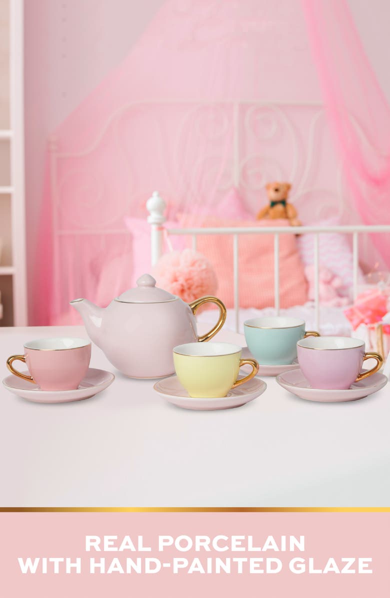 FAO Schwarz Ceramic Tea Party Playset, Alternate, color, Light/ Pastel Pink