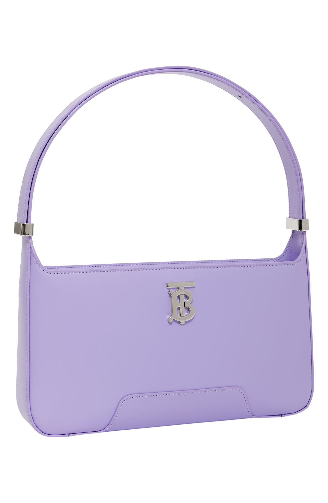 Burberry Medium TB Monogram Leather Shoulder Bag, Alternate, color, 