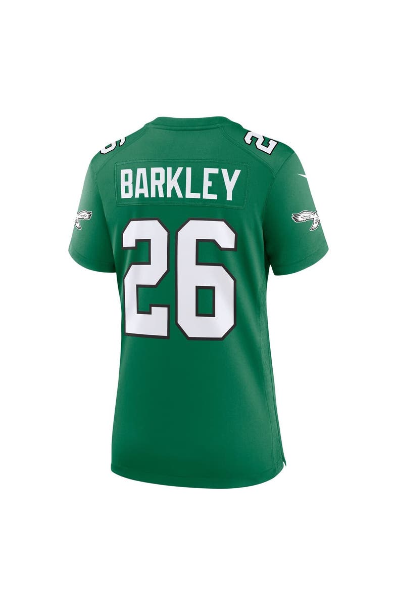 Nike Women's Nike Saquon Barkley Kelly Green Philadelphia Eagles Super Bowl LIX 2nd Alternate Game Jersey, Alternate, color, 
