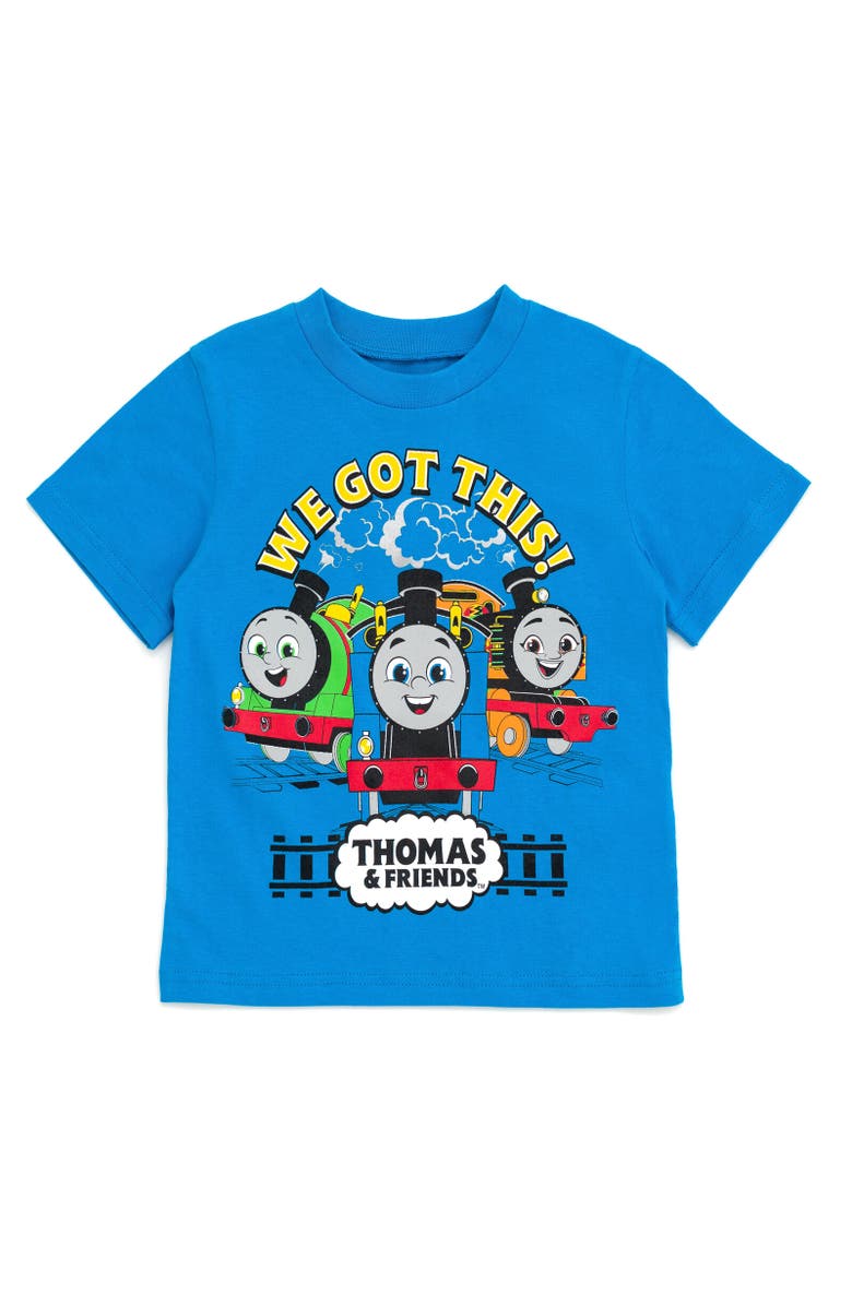 THOMAS & FRIENDS T-Shirt & Mesh Shorts Set, Alternate, color, Blue