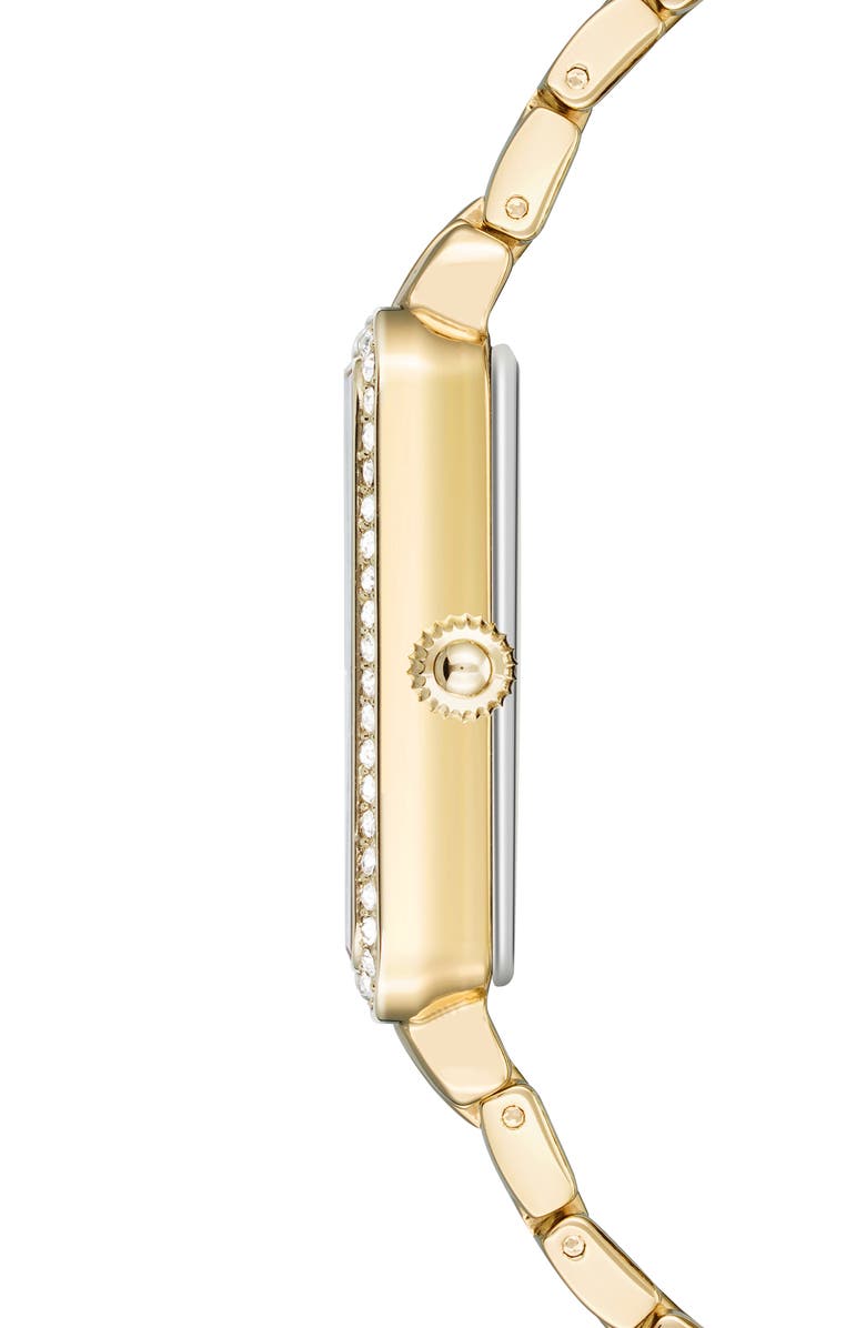 Anne Klein Crystal Bracelet Watch, 26mm x 32mm, Alternate, color,