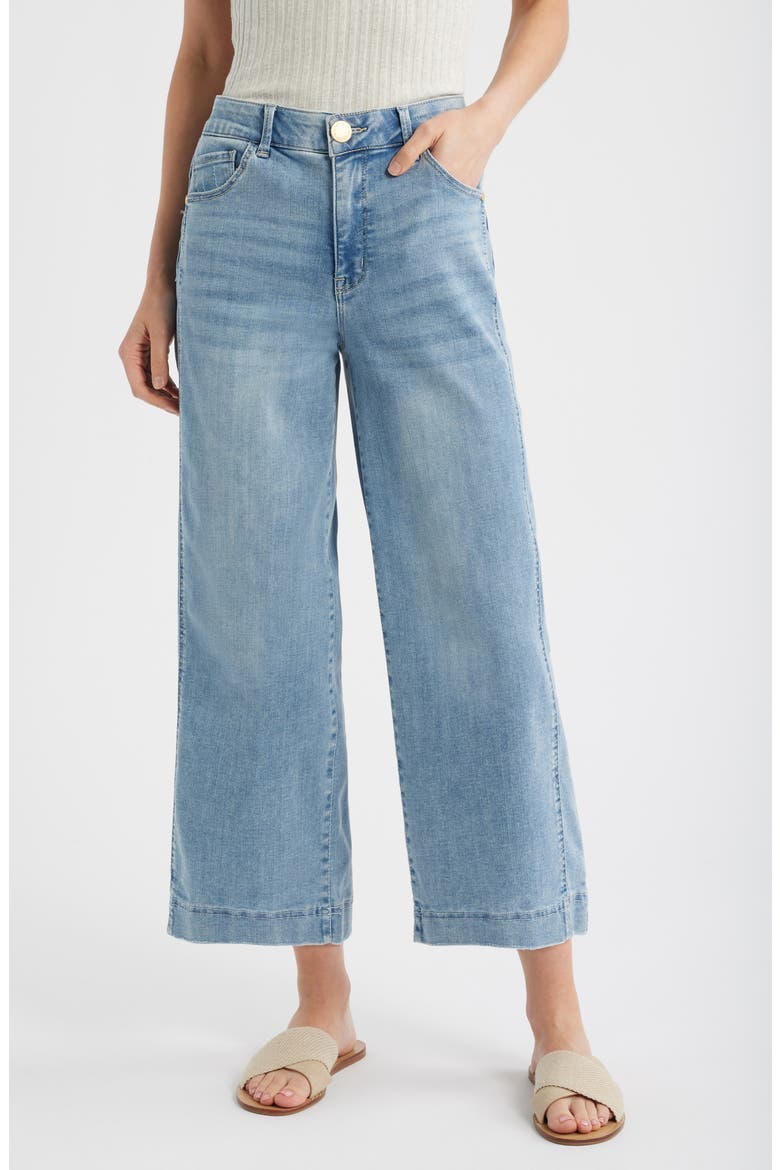 Skyrise Crop Wide Leg Jeans, Main, color, LIGHT BLUE ARTISANAL
